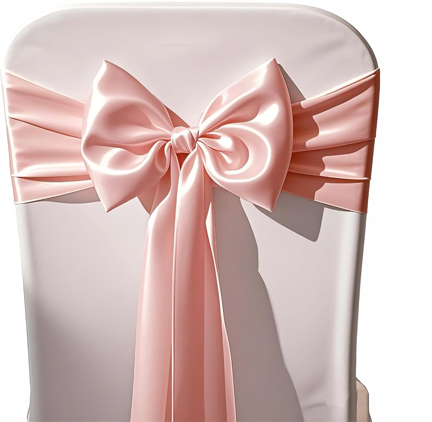 Pack of 10 Satin Blush Pink Table Runners 12 x 108 Inches - WENSINL Blush Table Runner for Party Wedding Birthday Banquet Baby Shower Engagement Anniversary Meeting Event Dining Room Decoration