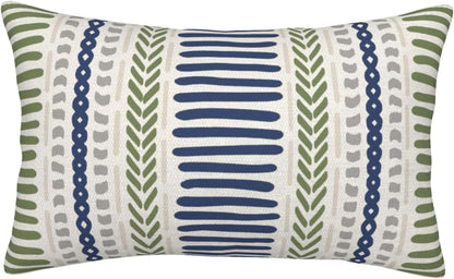 Pink Sage Green Pillow Covers 18x18 Inch 2 Pcs Boho Preppy Polka Dots Striped Decor Throw Pillows Modern Geometric Outdoor Farmhouse Decoration Pillowcase Linen Cushion Cover for Couch Sofa