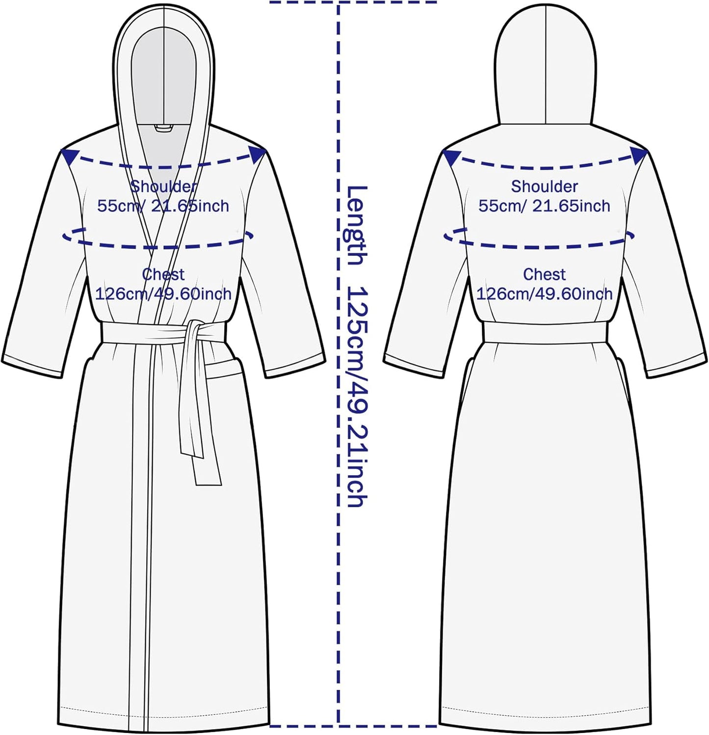 Women's robe with Hood,Soft Long Towel Robes for Women,Teddy Fleece bathrobe for women Soft Warm Hooded Lounge Robe