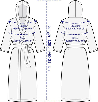 Women's robe with Hood,Soft Long Towel Robes for Women,Teddy Fleece bathrobe for women Soft Warm Hooded Lounge Robe