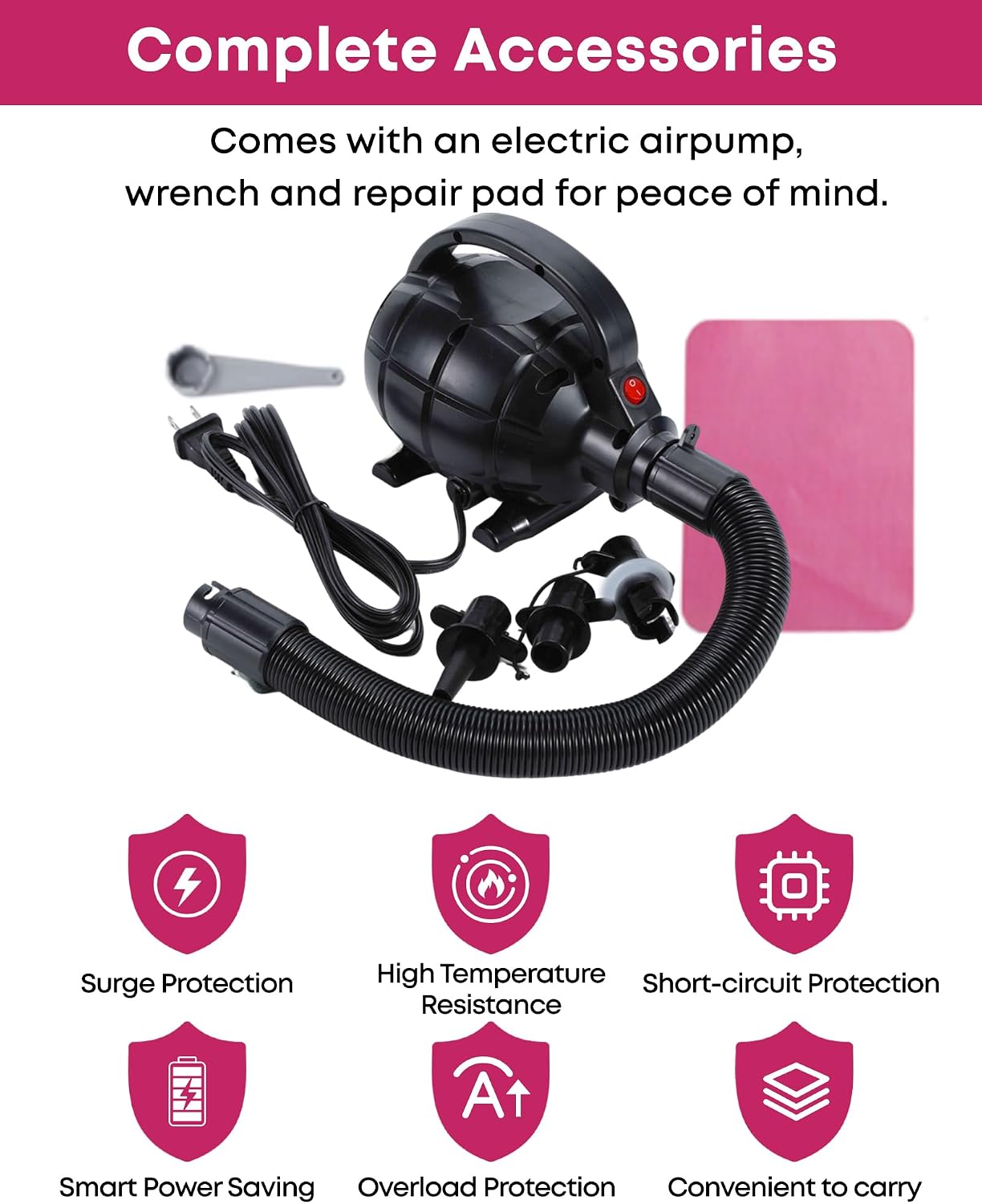 Air Barrel - Air Roller Gymnastics Barrel for Back Handspring Trainer, Air Tumble Mat with Pump for Gym Training/Yoga Balance Exercise/Cheerleading/Home and Outdoor Use