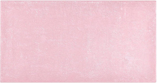 Pink Solid Color Bath Mat 39x20 Inch, Soft Absorbent Plush Rug, Non-Slip Washable Floor Mat for Bathroom Bedroom Kitchen Entryway Carpet