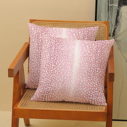 Pink Sage Green Pillow Covers 18x18 Inch 2 Pcs Boho Preppy Polka Dots Striped Decor Throw Pillows Modern Geometric Outdoor Farmhouse Decoration Pillowcase Linen Cushion Cover for Couch Sofa