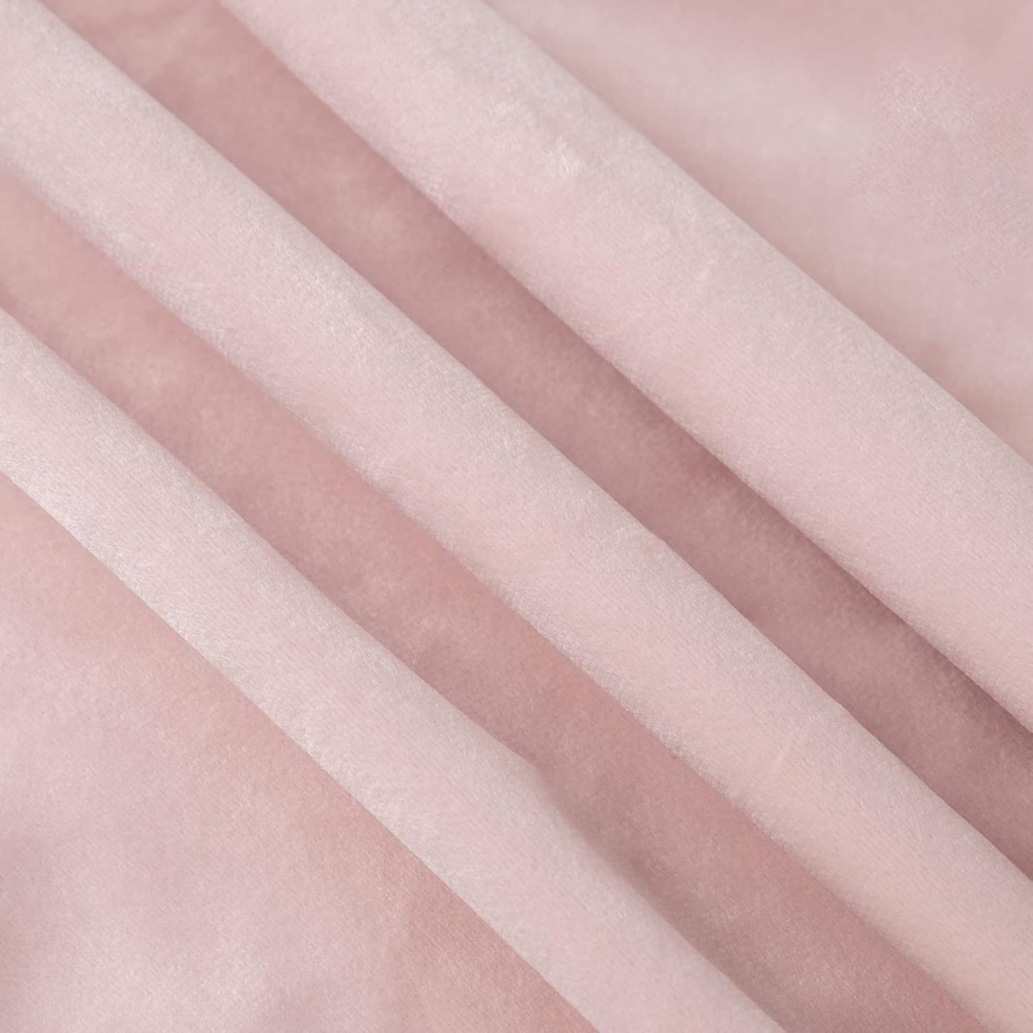 MADIZZ Set of 2 Super Soft Velvet Decorative Throw Pillow Covers 18x18 inch Light Pink Square with Fringe Luxury Style Cushion Case Pillow Shell for Sofa Bedroom