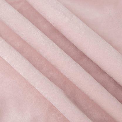 MADIZZ Set of 2 Super Soft Velvet Decorative Throw Pillow Covers 18x18 inch Light Pink Square with Fringe Luxury Style Cushion Case Pillow Shell for Sofa Bedroom
