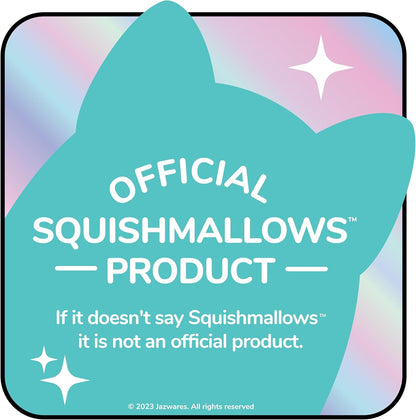 Squishmallows Original 12-Inch Shasta Peach Bigfoot with Tropical Flower - Official Jazwares Plush