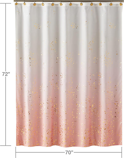 SKL Home by Saturday Knight Ltd. Splatter Fabric Shower Curtain, Pink