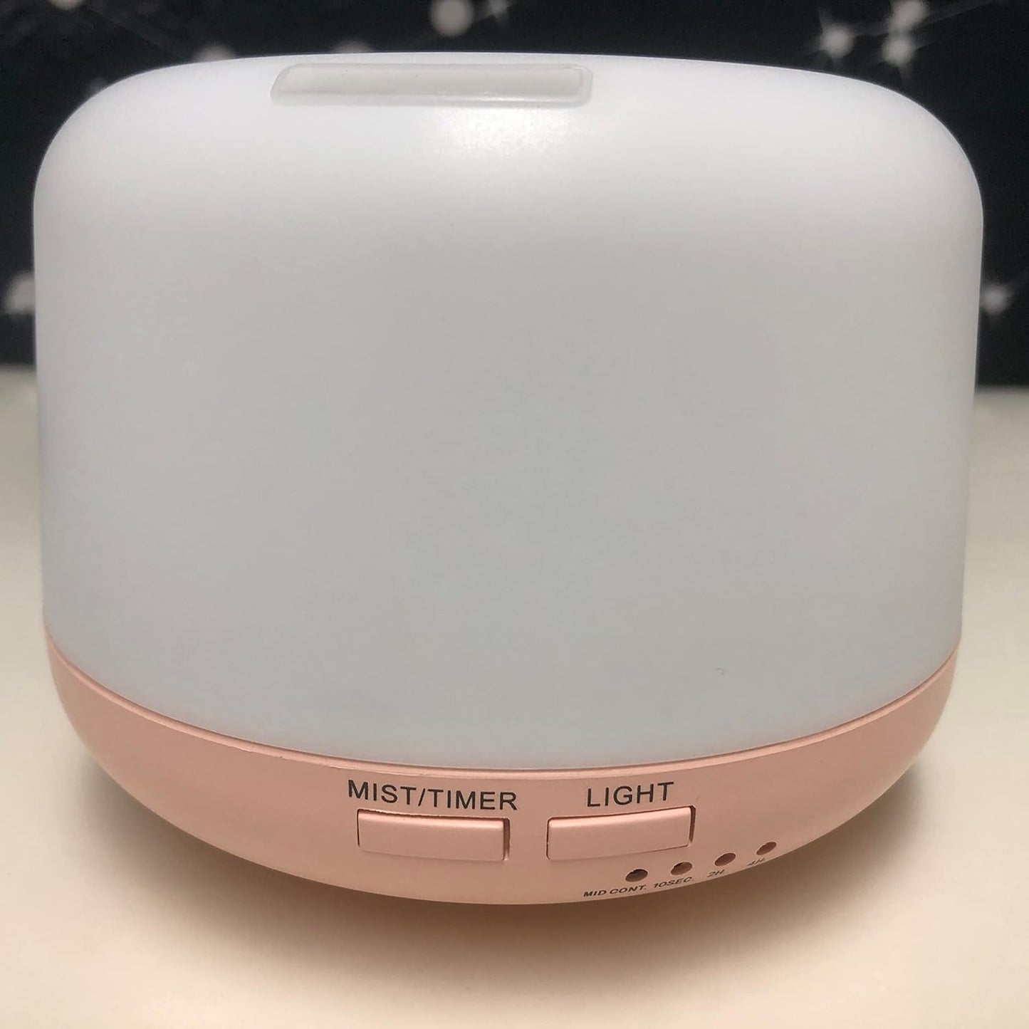 300ML Essential Oil Diffusesrs Remote Control, Aromatherapy Ultrasonic Diffuser, Cool Mist Aroma Humidfier Diffuser, 7 Color Changing LED Light, Auto-Off, Timer for Home, Room, Office, Kids.(Pink)