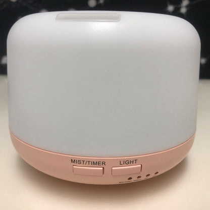 300ML Essential Oil Diffusesrs Remote Control, Aromatherapy Ultrasonic Diffuser, Cool Mist Aroma Humidfier Diffuser, 7 Color Changing LED Light, Auto-Off, Timer for Home, Room, Office, Kids.(Pink)