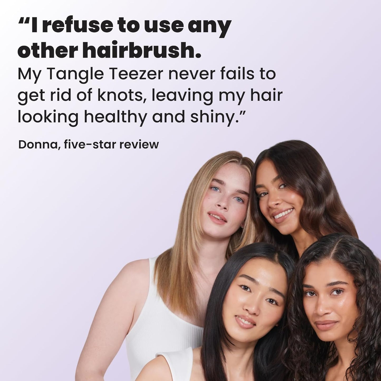 Tangle Teezer Ultimate Detangler Hairbrush for Wet & Dry Hair, Eliminates Knots & Reduces Breakage for Long, Thick, & Curly Hair Types, Large, Pink & Purple