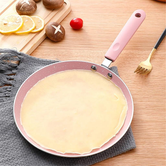 Non-Stick Frying Pan Pink Aluminum Alloy Pancake Egg Steak Pancakes Saucepan Kitchen Cooking Tools
