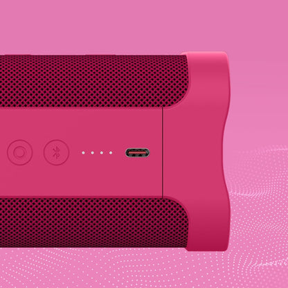 Skullcandy Wireless Terrain XT Bluetooth Speaker - IPX7 Waterproof Portable Terrain Speaker with Dual Custom Passive Radiators, 14 Hour Battery, Nylon Wrist Wrap, & True Wireless Stereo (Pink)