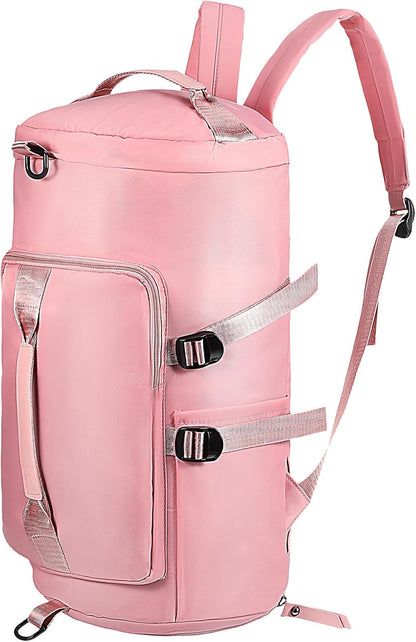 Toddmomy Sports Backpack for Women Gym Bag Workout Backpack Travel Hiking Daypack Multipurpose Pink Lightweight Sturdy Outdoor Recreation