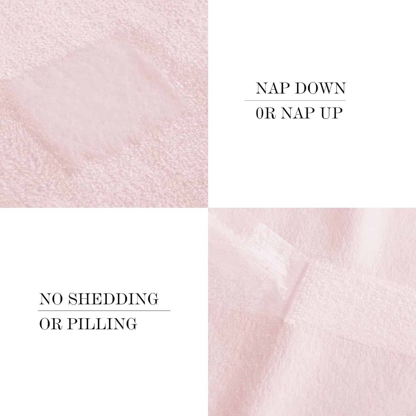 NICETOWN Pink Fleece Throw Blanket for Couch Sofa, Soft Fuzzy Plush Kids Luxury Flannel Lap Blanket, Super Cozy and Comfy for Fall Winter (Pink, 50" x 60")