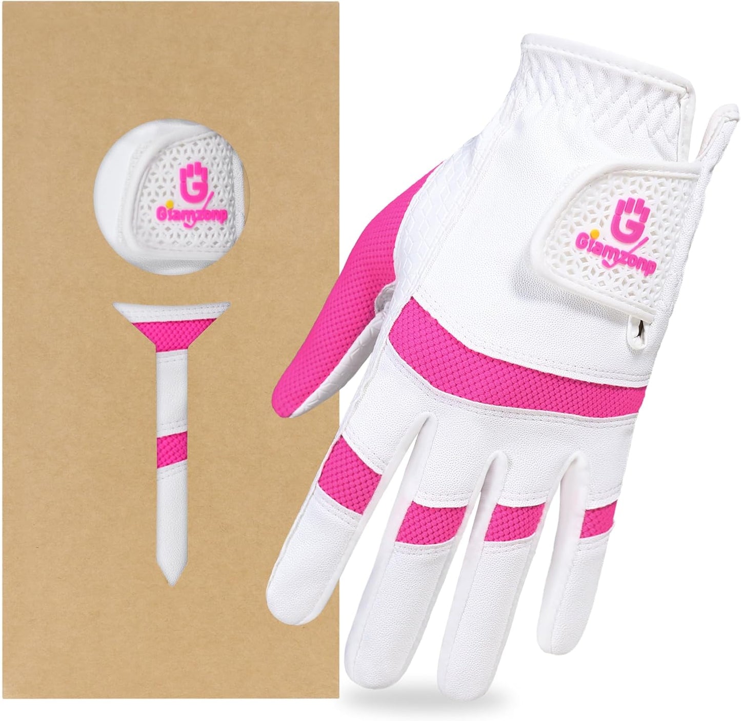 Womens Golf Glove for Left or Right Hand 1 Pack, Breathable Lightweight Ladies Golf Glove with Non-Slip Grip for Women Golfers