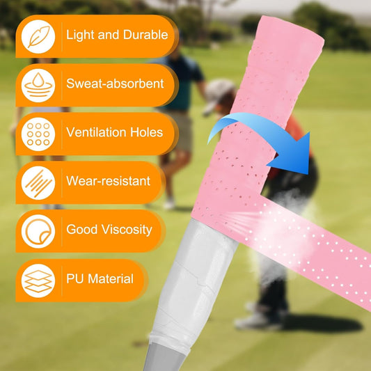 M METERXITY Tennis Racket Grip Tape PU Pickleball Overgrip Grip Tape Anti-Slip Sweat Absorbent for Pickleball/Racquetball/Badminton/Squash