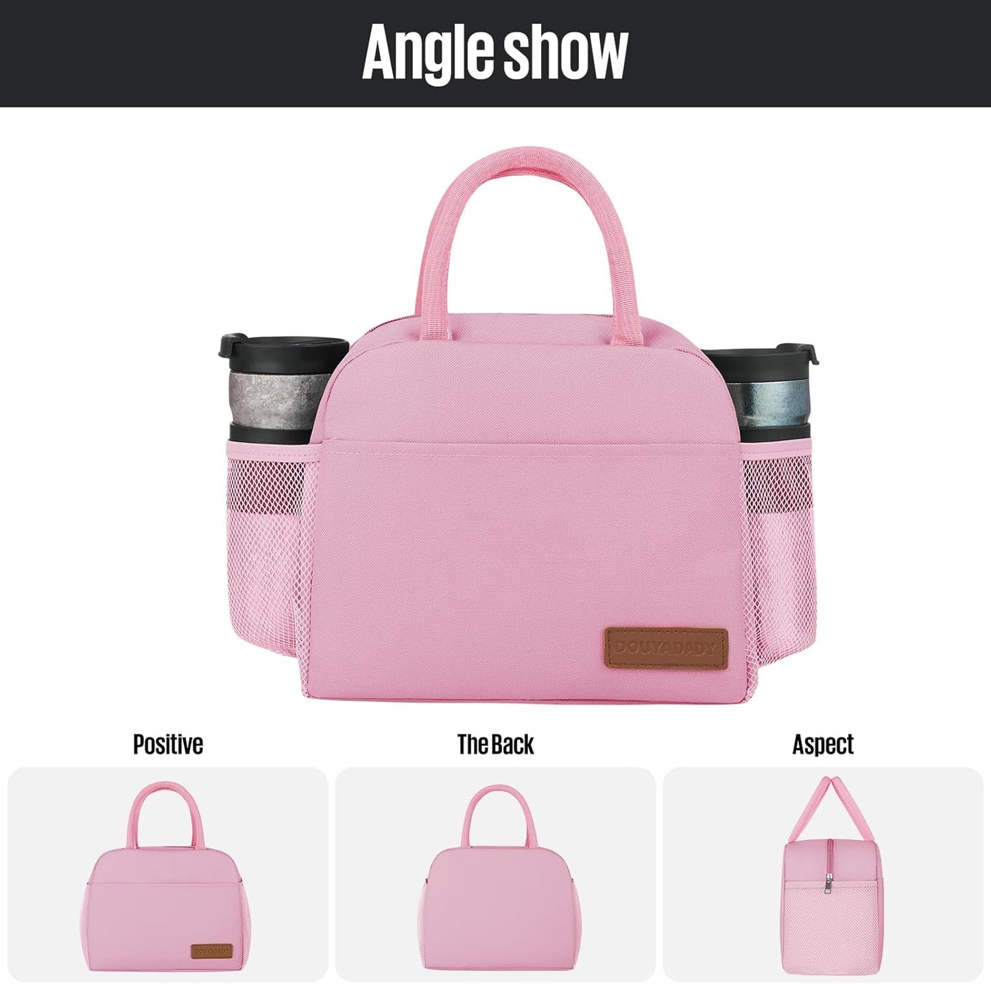 douyadady Lunch Bag Women/Men Lunch Box Women/Men (pink)