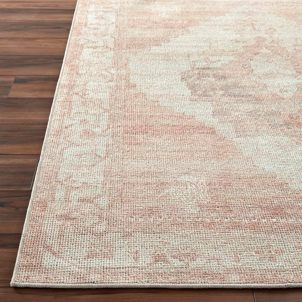 Livabliss x Becki Owens Luca Vintage Area Rug, 3'11" x 5'7", Dusty Pink, (4' x 6')