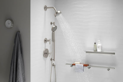 KOHLER 22166-RGD Purist Four-Function Handshower, Handheld Showerhead with 3 Spray Settings, 2.5 GPM, Vibrant Rose Gold