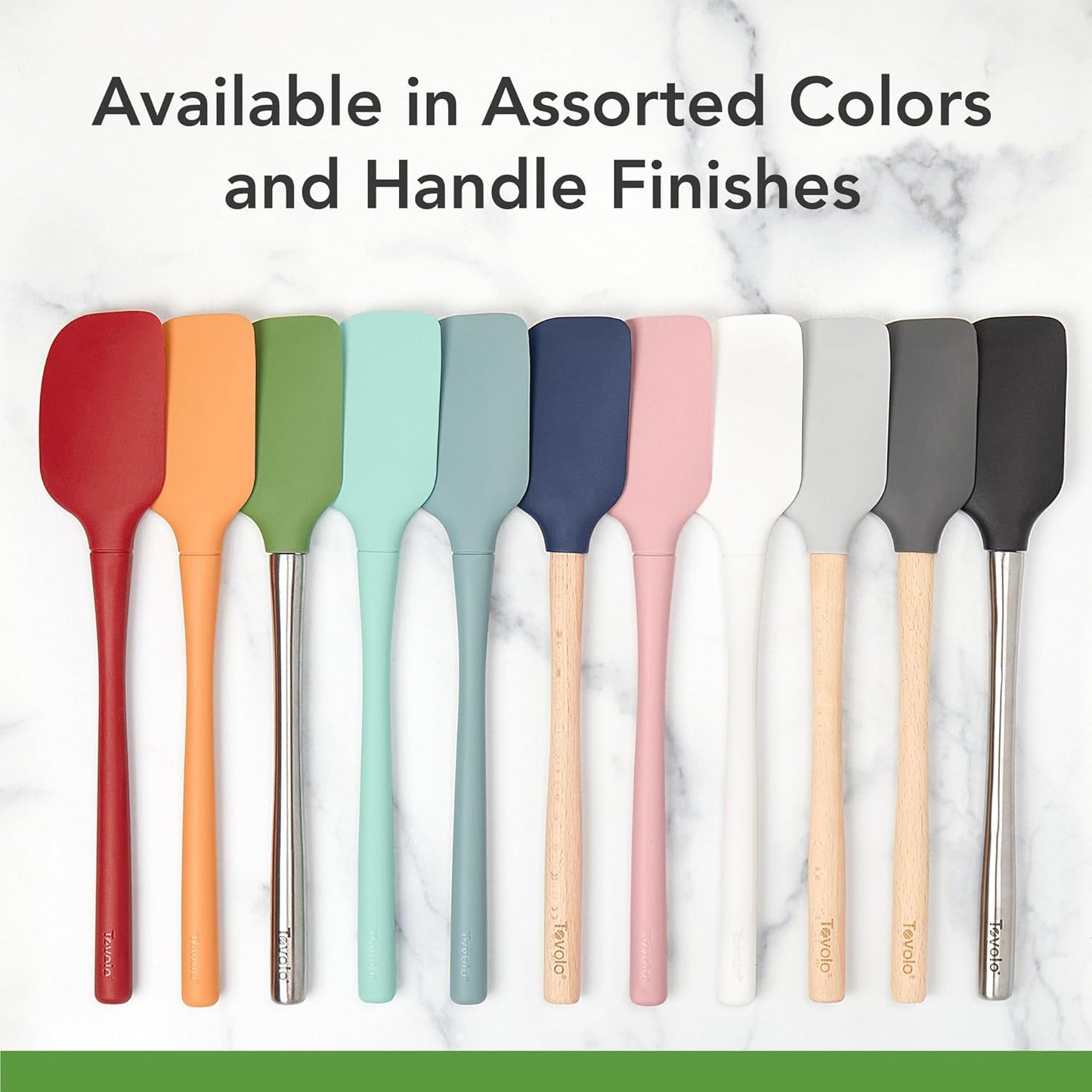 Tovolo Silicone Spatula for Cooking Baking Mixing Scraping Bowls Heavy Duty Dishwasher Safe Large Long Handle BPA Free One Piece Silicone Spatula Kitchen Utensil Heat Resistant, Pink Sorbet