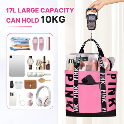 Boomistry Travel Tote Bag for Women, Large Waterproof Beach Bag for Daily | Large