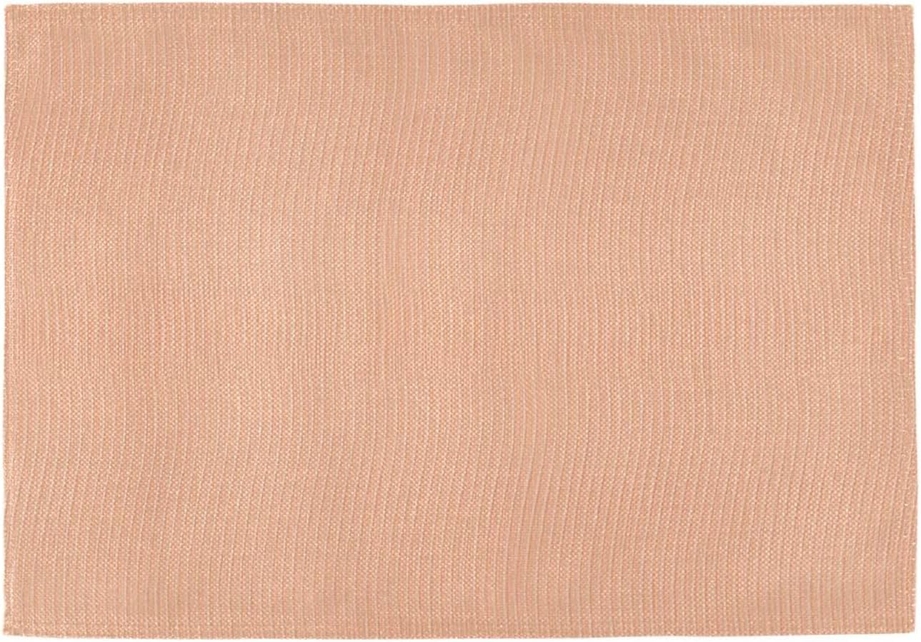 Peach Solid Color Placemats Set of 4 Washable Heat Resistant Place Mats 12 X 18 Inch Reversible Table Mats for Kitchen Dining Indoor Outdoor