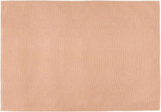 Peach Solid Color Placemats Set of 4 Washable Heat Resistant Place Mats 12 X 18 Inch Reversible Table Mats for Kitchen Dining Indoor Outdoor