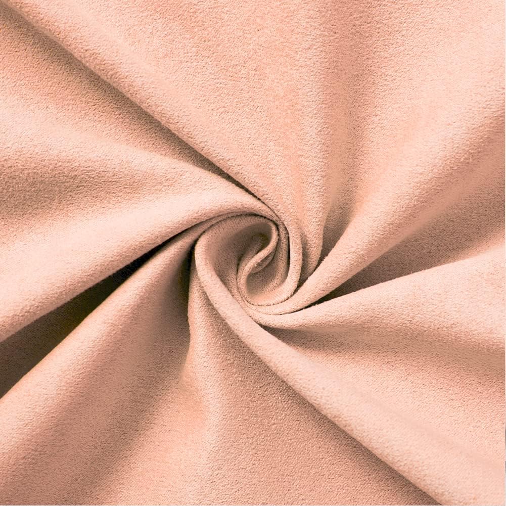 Fancy Homi 4 Packs Peach Decorative Throw Pillow Covers 18x18 inch, Super Soft Faux Suede Square Pillow Covers, Solid Cushion Cover for Couch Living Room Sofa Bedroom 45x45 cm