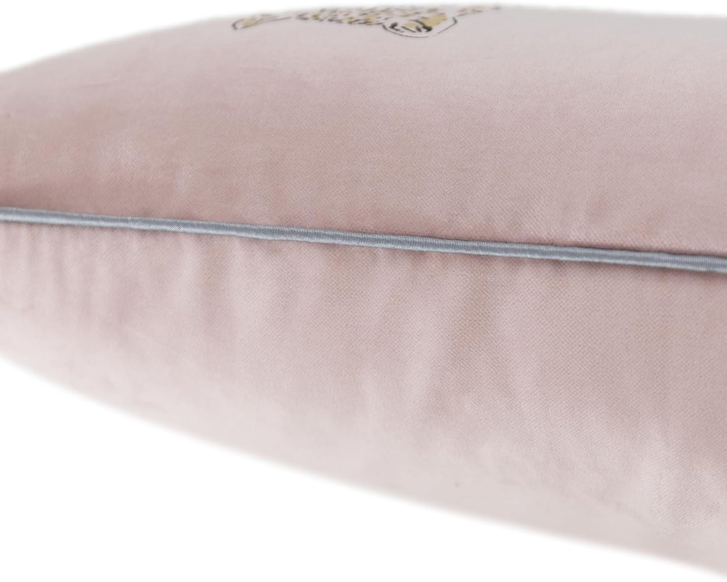 JWH Leopard Print Throw Pillow Cover Decorative Velvet Cushion Case Gold Foil Printing Lumbar Pillowcase for Bed Couch Chair Car 12x20 Inches Light Pink