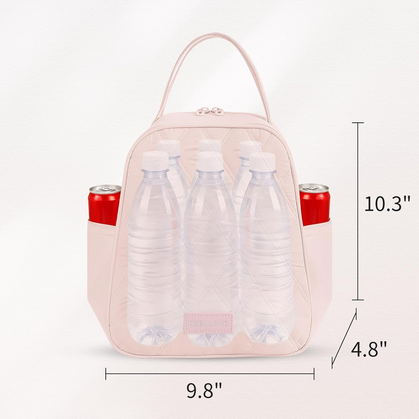 Lunch Box for Women Insulated,Soft Lightweight Lunch Cooler,Leakproof Adult Lunch Bag for Work Camping Picnic Beach,Pink