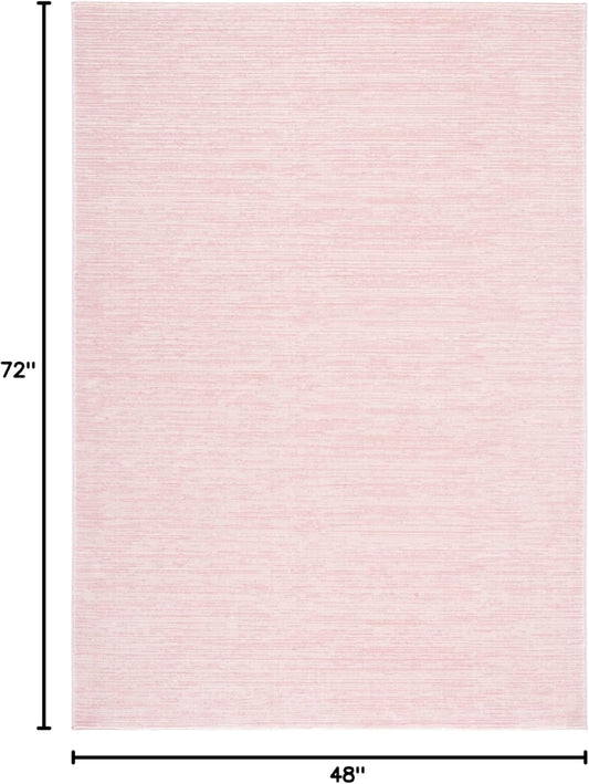 SAFAVIEH Area Rug 4x6 - Vision Collection - Pink, Modern Ombre Design, Non-Shedding & Easy to Clean, Ideal for Living Room, Bedroom, Dining Space (VSN606U)