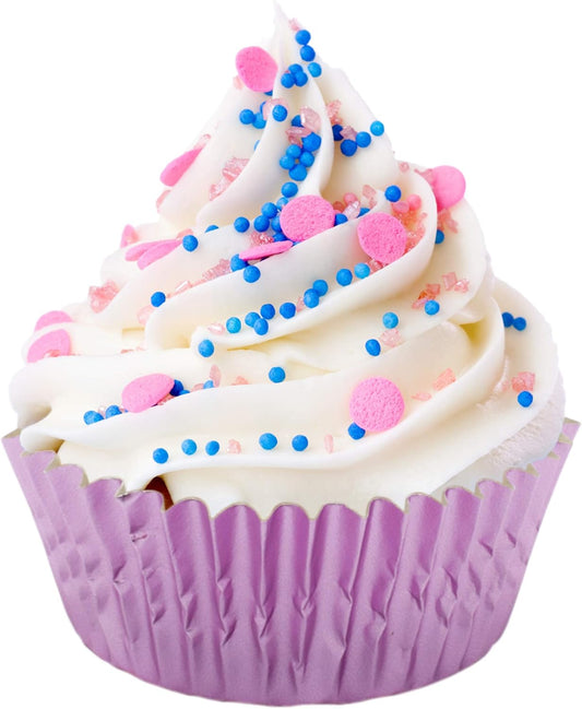 Fox Run Light Pink Foil Muffin and Cupcake Liners, Set of 32 Standard Size Wrappers