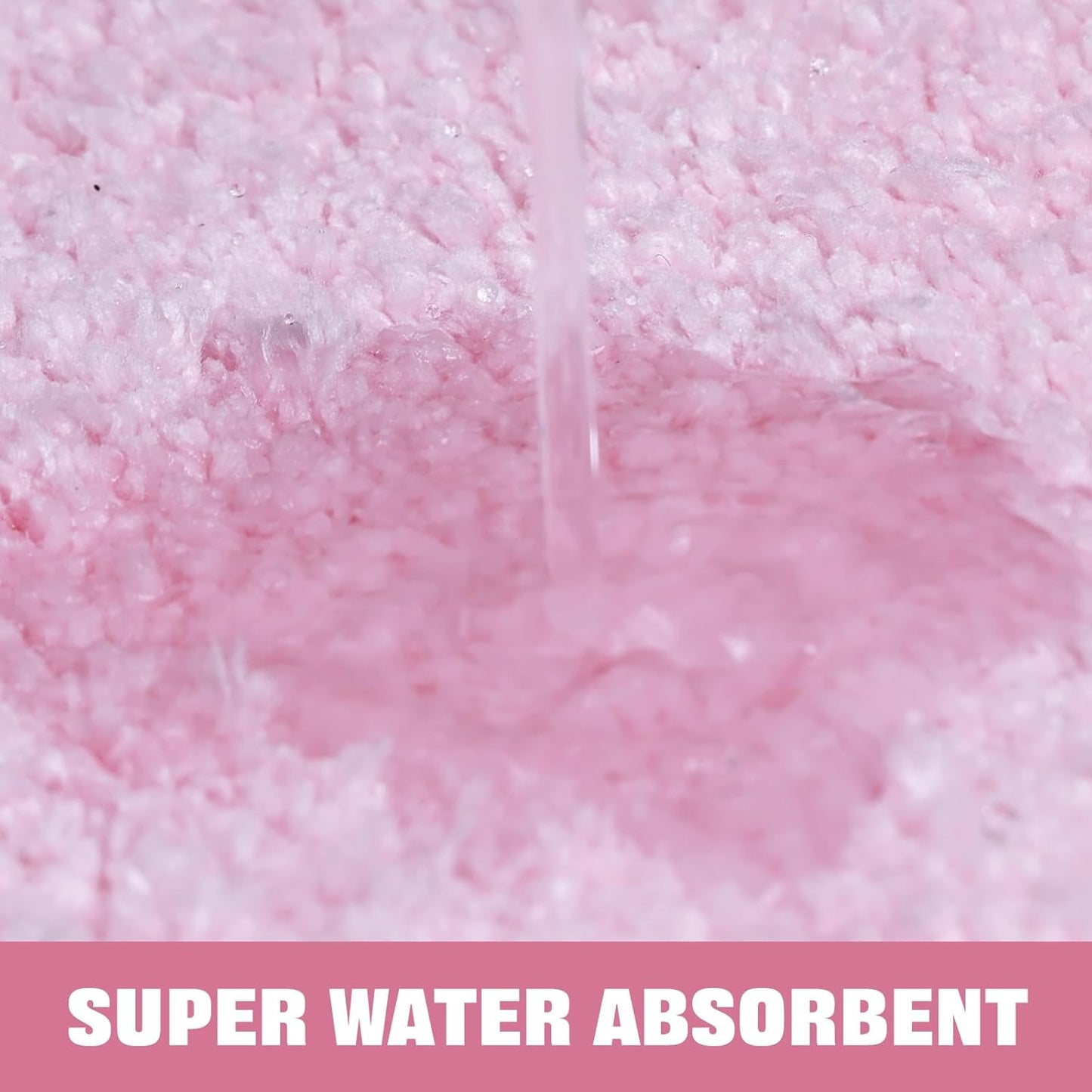 TRUEDAYS Pink Scalloped Bath Mat - Soft Microfiber Bathroom Rug, Non-Slip Cute Mat for Tub & Shower, Aesthetic Decor for Modern Bathrooms,32x20 Inches
