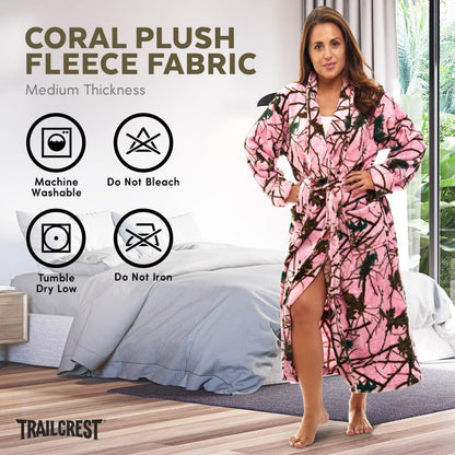 TrailCrest by Treel Camo Polar Fleece Bathrobes