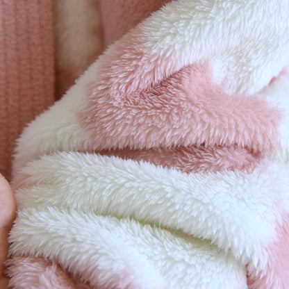Lmdudan 2025 Womens Long Fleece Robe Checkered Bathrobe with Pockets Soft Sleepwear Nightgown Fluffy Plush Bathrobe