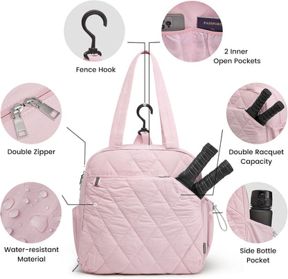 G4Free Pickleball Bag, Pickleball Backpack for Men and Women, Tote with Shoe Compartment and Waterproof Pocket