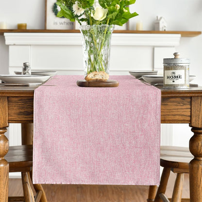 Artoid Mode Pink Table Runner, Seasonal Summer Washable Kitchen Dining Table Decoration for Home Party Decor 13x72 Inch