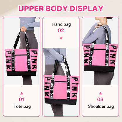 Boomistry Travel Tote Bag for Women, Large Waterproof Beach Bag for Daily | Large