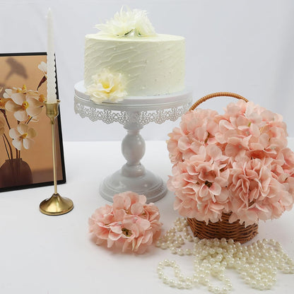Peach Hydrangea Artificial Flowers Silk Flower Bulk 104 PCS