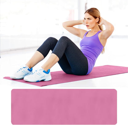 Yoga Mat Thick 1/5" Thick Non Slip Anti-Tear High Density Exercise Mat with Carrying Strap Large Yoga Mat for Floor, Gym, Fitness, Pilates, Stretching, Home Yoga, Workouts