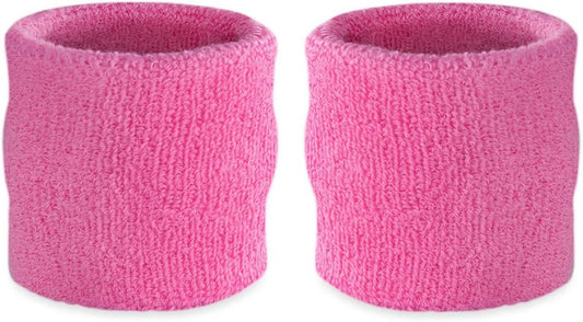 Suddora Wrist Sweatbands, Absorbent and Breathable Thick Cotton Bands for Working Out, Gymnastics, Basketball, Tennis, and Football, Multiuse Wristbands for Costumes and Cosplay