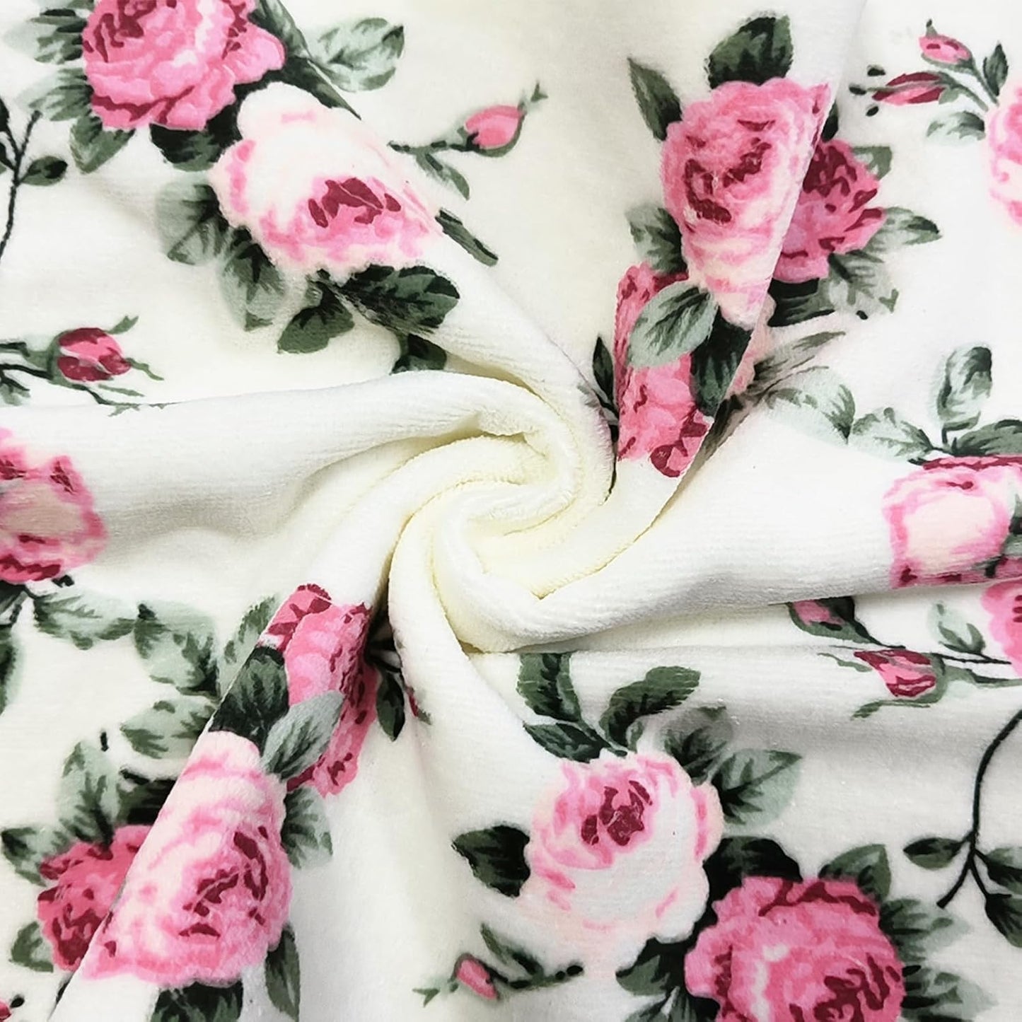 2-Piece Pink Peony Floral Pattern Hand Towels Pastoral Style Farmhouse Decorative Flower Bathroom Towels Soft Absorbent Beautiful Washcloth for Shower Kitchen Spa Beach, 13x28 Inch