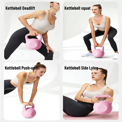 Soft Kettlebells, Strength Training Kettlebell with Wide Non-Slip Handle, Sea and Iron Sand Filled Kettle Bell with Soft-Sided Cushioned Base for Home Workouts, Ideal for Men, Women
