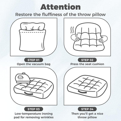Floor Cushion Pink 18x18 Inch Floor Sitting Cushions 2-Pack, Tufted Corduroy Chair Pads with Handle, Machine Washable for Tatami Living Room Kitchen Seats