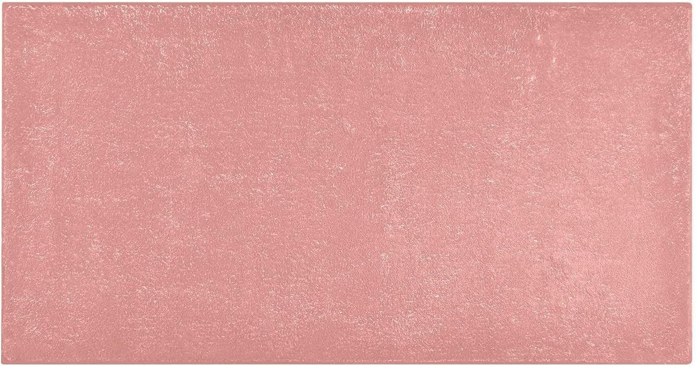 Plain Pink Solid Color Bath Mat, Dry Quickly Non Slip Absorbent Bath Rug, Soft Living Room Bedroom Home Floor Mats, Bath Mats for Bathroom, Tub and Shower 20" x 39"
