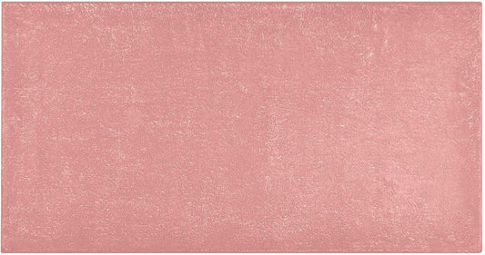 Plain Pink Solid Color Bath Mat, Dry Quickly Non Slip Absorbent Bath Rug, Soft Living Room Bedroom Home Floor Mats, Bath Mats for Bathroom, Tub and Shower 20" x 39"