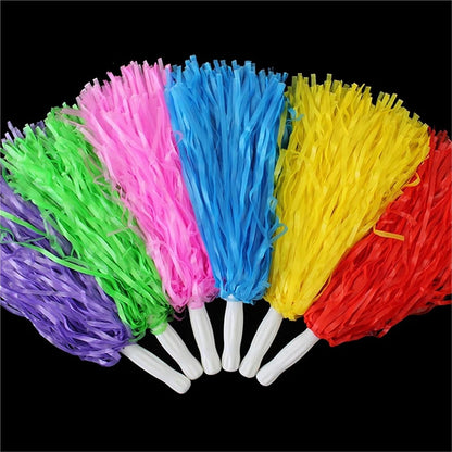 Shining Cheer Pom Poms 4PCS Cheerleading Cheering Flower Ball Game Pompoms for Dance Sports Match Supplies and Concert Decorator Pompoms
