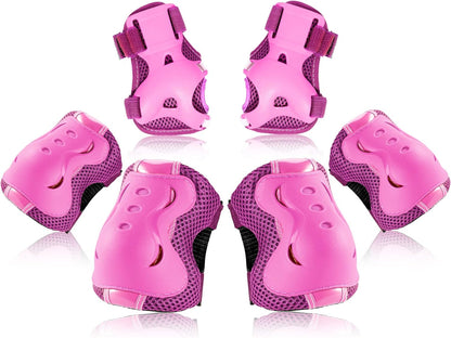 BOSONER Kids/Youth Knee Pad Elbow Pads Guards Protective Gear Set for Roller Skates Cycling BMX Bike Skateboard Inline Skatings Scooter Riding Sports