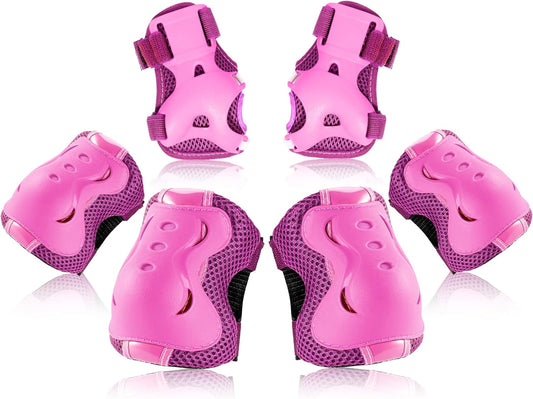 BOSONER Kids/Youth Knee Pad Elbow Pads Guards Protective Gear Set for Roller Skates Cycling BMX Bike Skateboard Inline Skatings Scooter Riding Sports