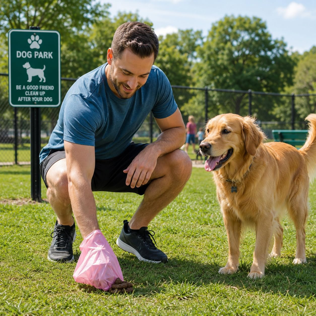 1000 Pet Waste Disposal Poop Bags, EZ Pick Up Bag, Pink Color 9"x12" Size Large, Puppy Training